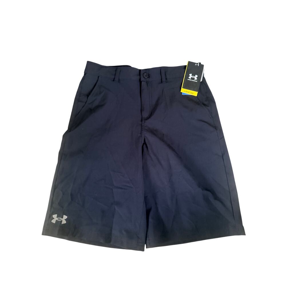 Under Armour Boys HeatGear Amphibious Golf Shorts Black 18